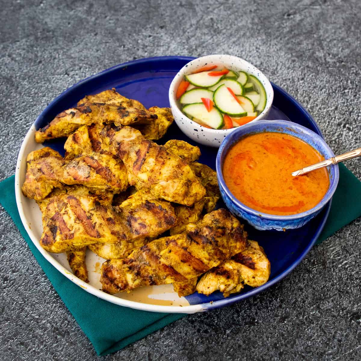 Easy Thai Chicken Satay & Peanut Sauce